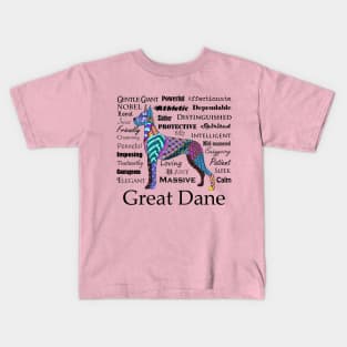 Great Dane Traits Kids T-Shirt